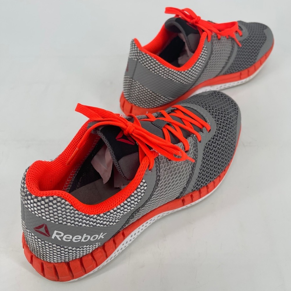 Reebok  Running Jogging Shoes MENS AQ9667 Gray Orange Low Top Lace Up SIZE 6 - Picture 6 of 8